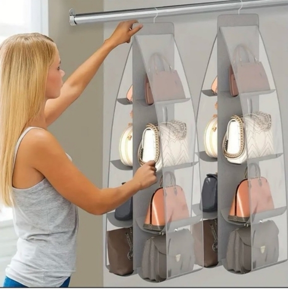 Purse Closet Organizers (3 Pack = 24 Bags) New - Picture 2 of 4